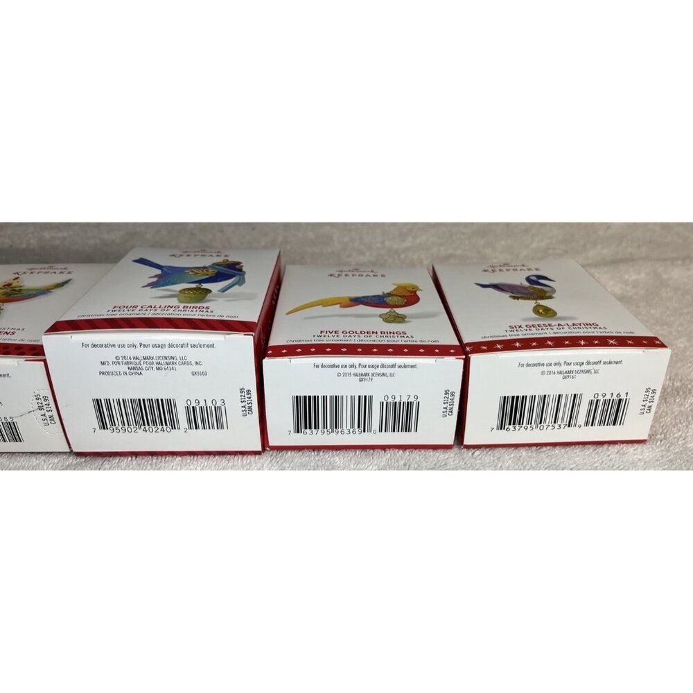 Hallmark Twelve Days Of Christmas Bird Ornaments ~ 2011 - 2016 (1-6) - Picture 11 of 11